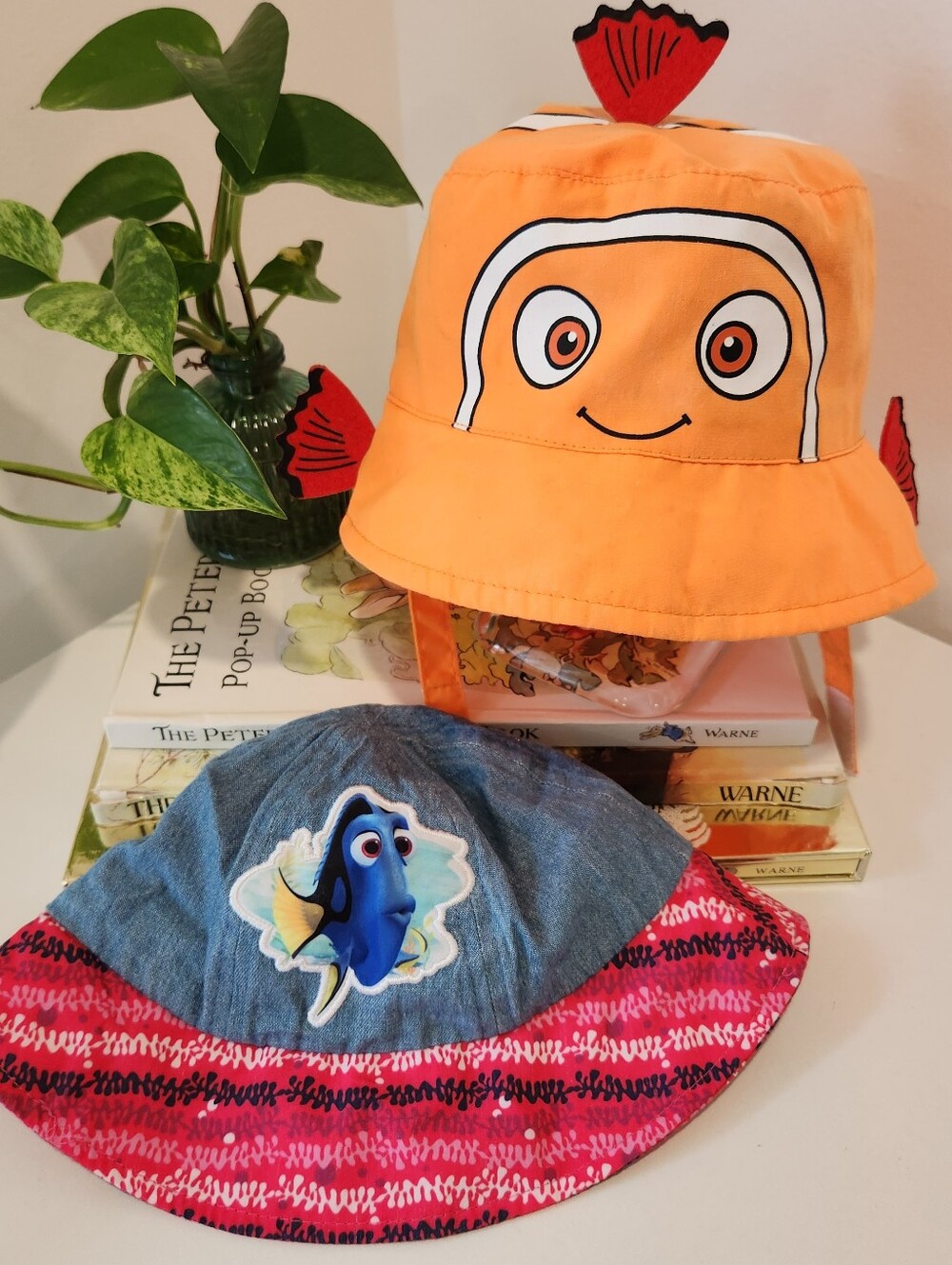 Disney Pixar Finding Nemo Toddler Bucket Hat Bundle of Two Nemo Dory